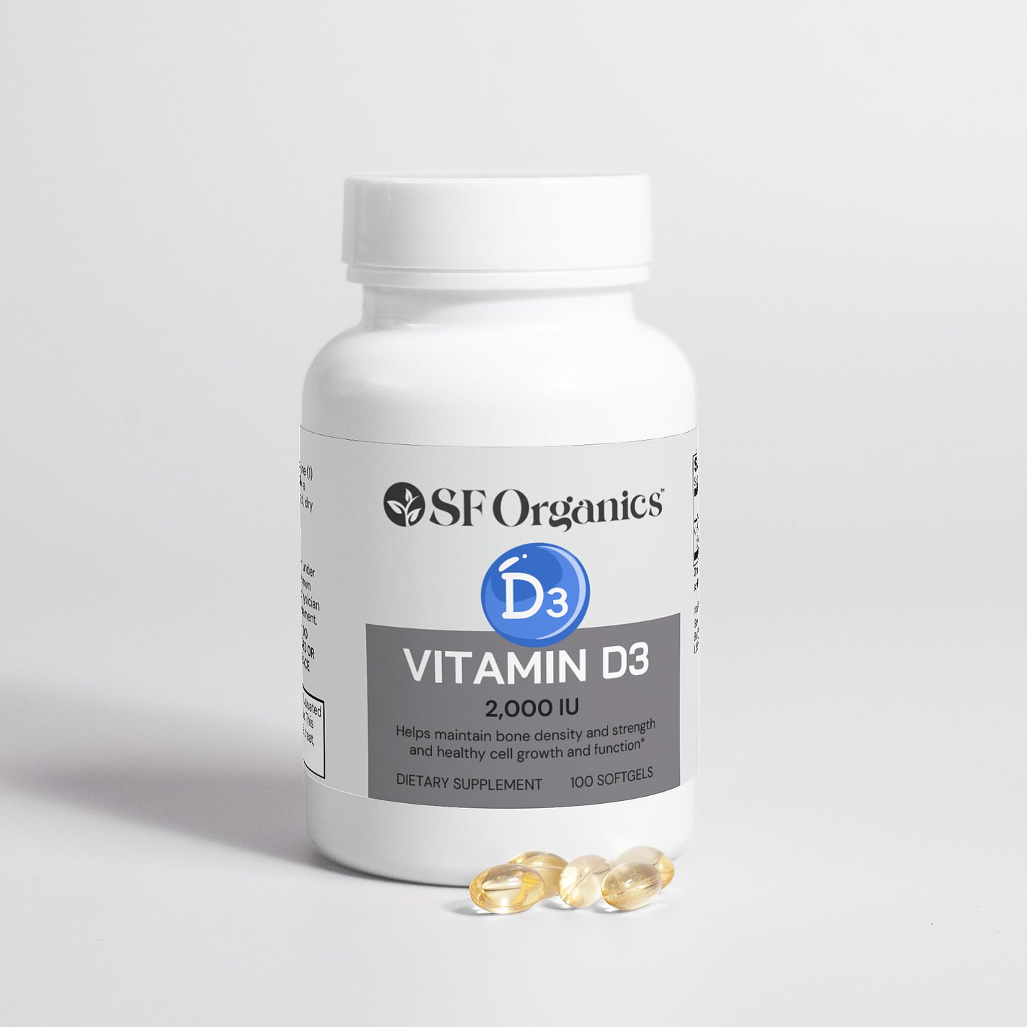 Vitamin D3 (2,000 IU) (100 softgels)