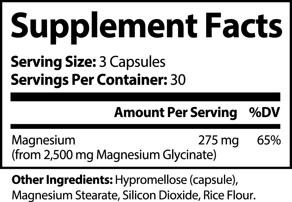 Magnesium Glycinate (90 caps)